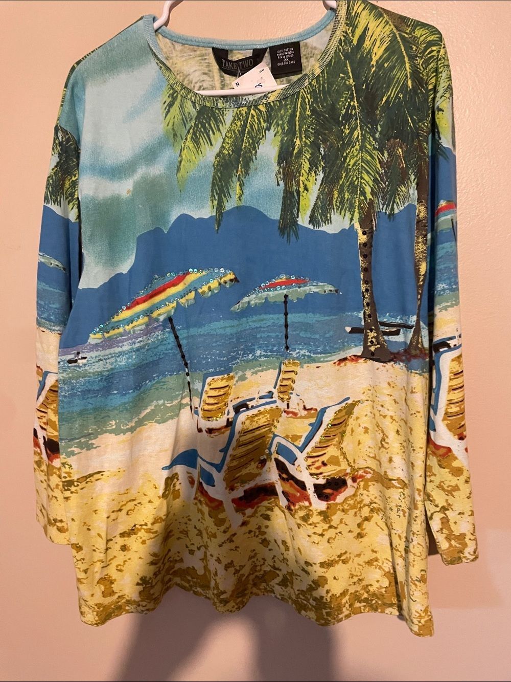 Beach inspired 2x top women by take two